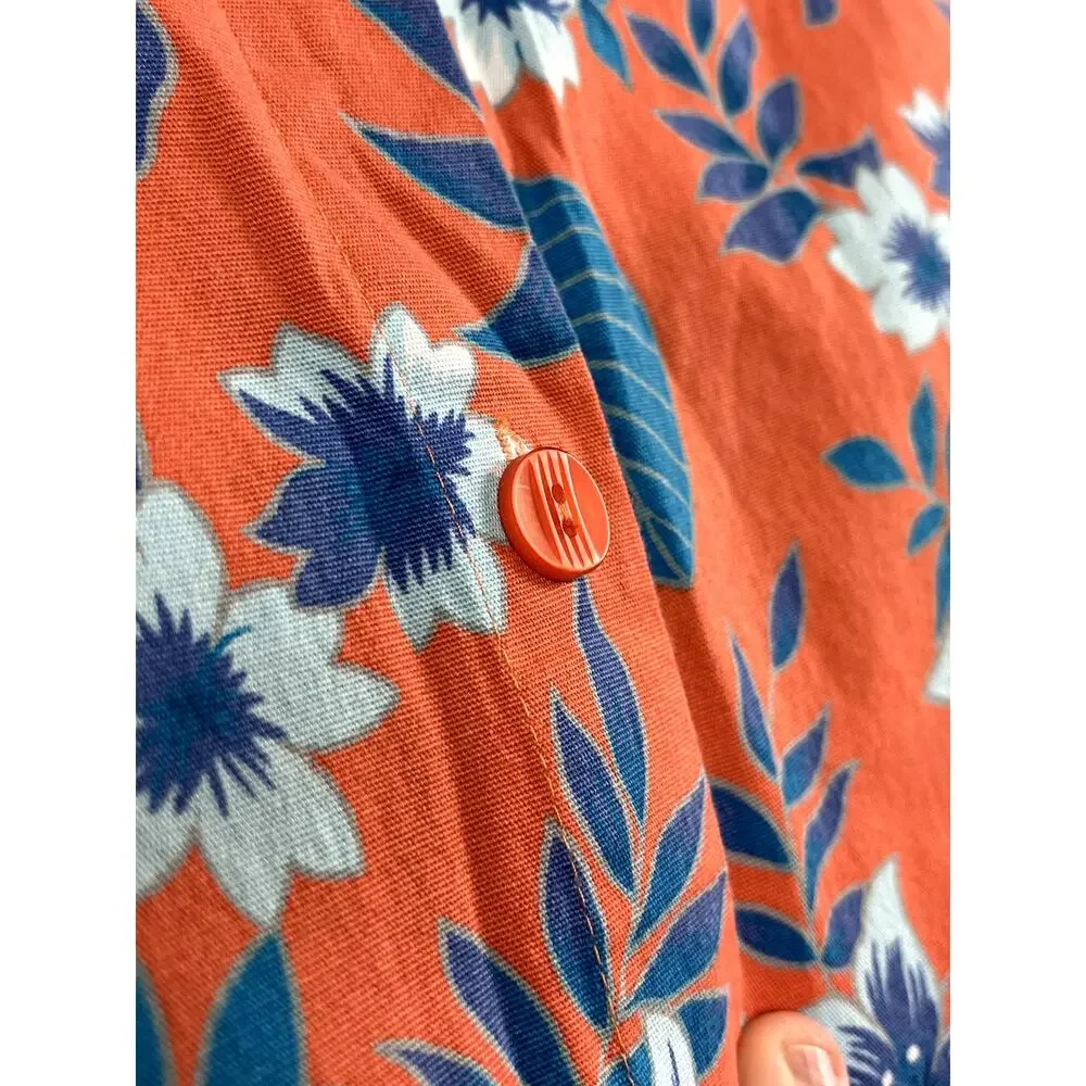 Vintage Women's Floral Sag Harbor Orange Skort 12